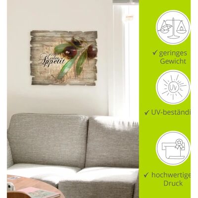 ARTland - Oliven Guten Appetit - Braun - Holz-Wandbild ARTland - Oliven Guten Appetit - Braun - Holz-Wandbild