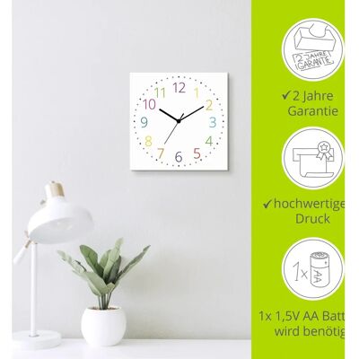 ARTland - Modernes Ziffernblatt - 30x30x0.3cm - Wall Clock ARTland - Modernes Ziffernblatt - 30x30x0.3cm - Wall Clock