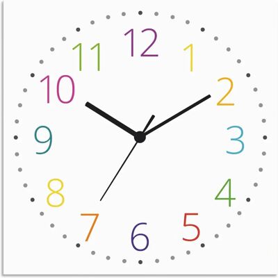 ARTLAND Moderne Wanduhr - Bunt, 30cm x 30cm - Wanduhr ARTLAND Moderne Wanduhr - Bunt, 30cm x 30cm - Wanduhr