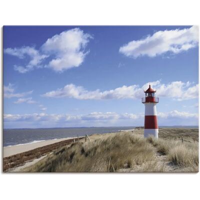 ARTLAND Leuchtturm Sylt Wandbild - Landschaft Leinwand ARTLAND Leuchtturm Sylt Wandbild - Landschaft Leinwand