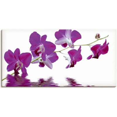 ARTLAND - Violette Orchideen - 40x20 cm - Wandkunst ARTLAND - Violette Orchideen - 40x20 cm - Wandkunst