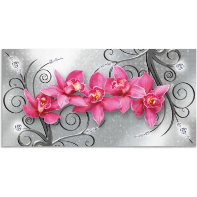 ARTLAND Rosa Orchideen Wandbild ARTLAND Rosa Orchideen Wandbild