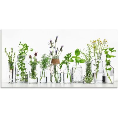 ARTland - Öle mit Kräutern - Grün - 60x30 cm - Wandbild ARTland - Öle mit Kräutern - Grün - 60x30 cm - Wandbild