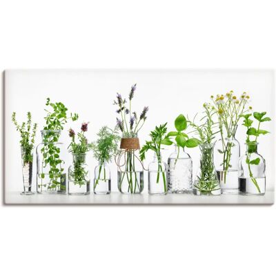 ARTLAND Kräuteröl Wandbild - Pflanzen & Blumen Dekor ARTLAND Kräuteröl Wandbild - Pflanzen & Blumen Dekor