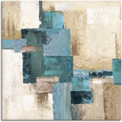 ARTLAND Abstrakt Geometrisch Wandbild - Quadratisches Leinwandbild ARTLAND Abstrakt Geometrisch Wandbild - Quadratisches Leinwandbild