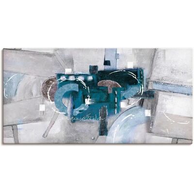 ARTLAND - Abstrakte blaue Kreise - 40x20 cm - Wall art ARTLAND - Abstrakte blaue Kreise - 40x20 cm - Wall art