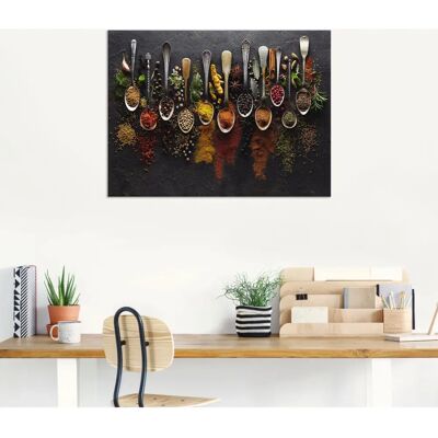 ARTLAND Kräuter Gewürze Schiefer - Wandbild ARTLAND Kräuter Gewürze Schiefer - Wandbild