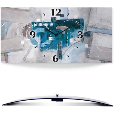 ARTLAND Blaue Abstrakte Kreise Wanduhr - Wanduhr ARTLAND Blaue Abstrakte Kreise Wanduhr - Wanduhr