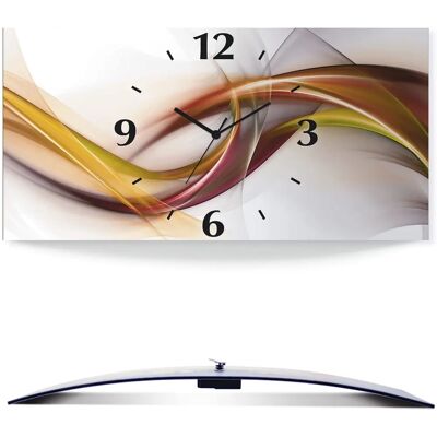 ARTLAND Orange Abstrakte 3D Wanduhr - Wanduhr ARTLAND Orange Abstrakte 3D Wanduhr - Wanduhr