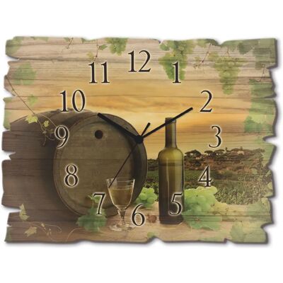 ARTLAND Holz-Wanduhr - Grün, 40cm x 30cm - Analoge, leisem, 2 Jahre Garantie ARTLAND Holz-Wanduhr - Grün, 40cm x 30cm - Analoge, leisem, 2 Jahre Garantie
