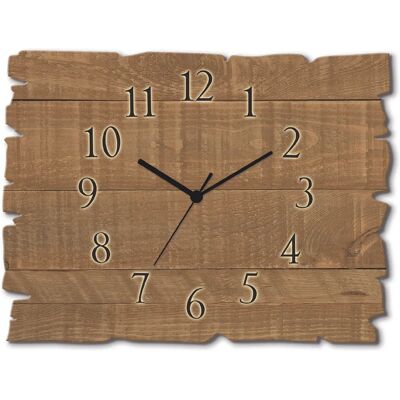 ARTLAND - Holzuhr dunkel - Braun - 40x30x0.6cm - Wall clock ARTLAND - Holzuhr dunkel - Braun - 40x30x0.6cm - Wall clock