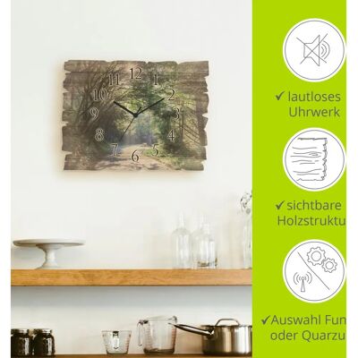 ARTLAND - Holzuhr Sonniger Wald - Wall clock ARTLAND - Holzuhr Sonniger Wald - Wall clock