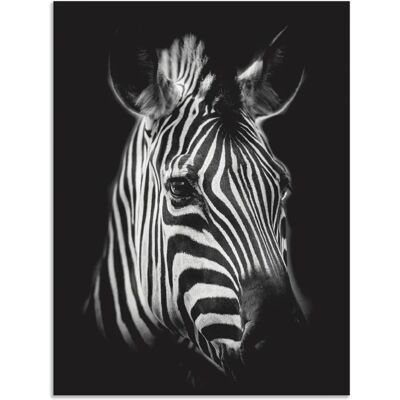 ARTLAND - Zebra - Alu-Dibond - 30x40 cm - Wandkunst ARTLAND - Zebra - Alu-Dibond - 30x40 cm - Wandkunst