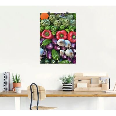 ARTland - Gemischtes Gemüse vom Markt - 50x70 - Wall art ARTland - Gemischtes Gemüse vom Markt - 50x70 - Wall art