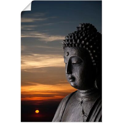 ARTLAND - Buddha Statue vor Sonnenuntergang - Poster ARTLAND - Buddha Statue vor Sonnenuntergang - Poster