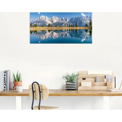 ARTLAND Blaues Gebirge Outdoor Wandbild - Kaisergebirge Tirol ARTLAND Blaues Gebirge Outdoor Wandbild - Kaisergebirge Tirol