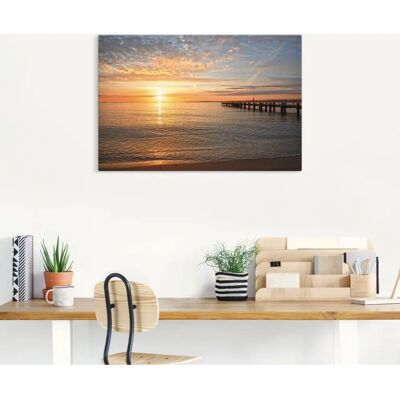 ARTLAND - Früh morgens an der Ostsee - 60x40 cm - Wall art ARTLAND - Früh morgens an der Ostsee - 60x40 cm - Wall art
