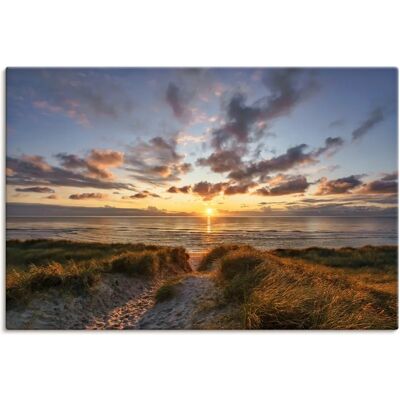ARTLAND Sonnenuntergang auf Sylt Leinwandbild - Landschaft, 60x40cm ARTLAND Sonnenuntergang auf Sylt Leinwandbild - Landschaft, 60x40cm