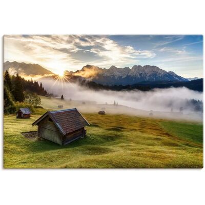 ARTLAND Herbst in Bayern Wandbild - Bayern Landschaft Dekor ARTLAND Herbst in Bayern Wandbild - Bayern Landschaft Dekor
