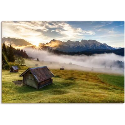 ARTLAND Herbst in Bayern Wandbild - Bayern Landschaft Dekor ARTLAND Herbst in Bayern Wandbild - Bayern Landschaft Dekor