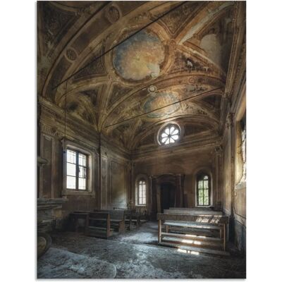 ARTLAND - Lost Place Kirche - Braun - 30x40 - Wandbild ARTLAND - Lost Place Kirche - Braun - 30x40 - Wandbild