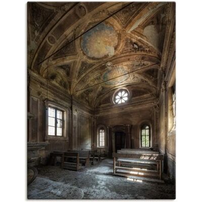 ARTLAND Lost Place Alte Kirche Architektur Wandbild - Braun ARTLAND Lost Place Alte Kirche Architektur Wandbild - Braun