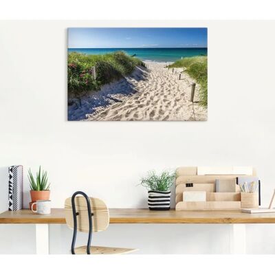 ARTLAND Weg zum Strand an der Ostsee - Blau Wandbild ARTLAND Weg zum Strand an der Ostsee - Blau Wandbild
