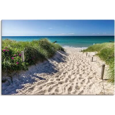 ARTLAND Strandweg Wandbild - Leinwand, Alu, Poster, Vinyl - Innen/Außen ARTLAND Strandweg Wandbild - Leinwand, Alu, Poster, Vinyl - Innen/Außen