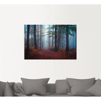 ARTLAND Wald im Nebel - Wandbild - Wetterfeste Alu-Platte ARTLAND Wald im Nebel - Wandbild - Wetterfeste Alu-Platte