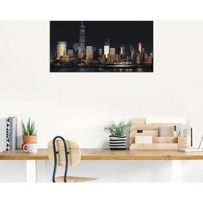 ARTland - New York Financial District - Alu-Dibond-Druck - Grau ARTland - New York Financial District - Alu-Dibond-Druck - Grau