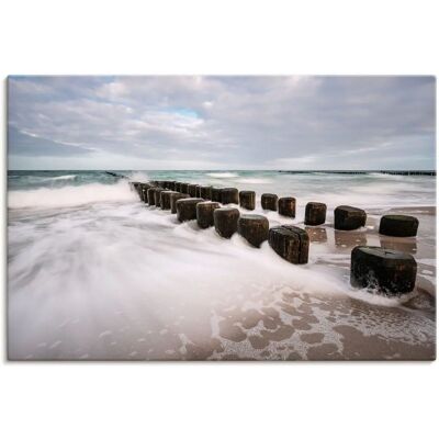 ARTLAND Sturmiger Tag Ostsee Dünen Wandbild - Leinwand/Alu-Dibond ARTLAND Sturmiger Tag Ostsee Dünen Wandbild - Leinwand/Alu-Dibond