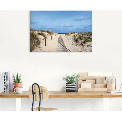 ARTLAND Strandaufgang an Küste der Ostsee - Wandbild - Wandkunst ARTLAND Strandaufgang an Küste der Ostsee - Wandbild - Wandkunst