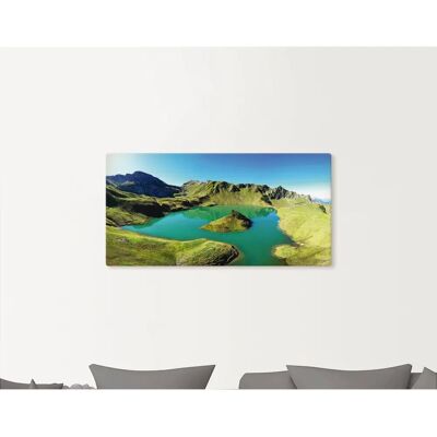 ARTLAND Leinwandbild - Schrecksee Bayerischen Hochalpen - Grün ARTLAND Leinwandbild - Schrecksee Bayerischen Hochalpen - Grün