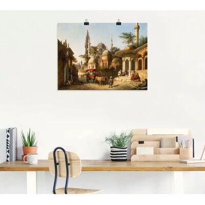 ARTLAND - Ansicht einer Moschee in Istanbul - 80x60 cm - Alu-Dibond - Wall art ARTLAND - Ansicht einer Moschee in Istanbul - 80x60 cm - Alu-Dibond - Wall art