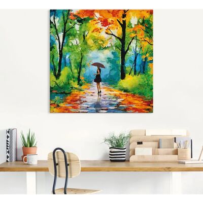 ARTLAND Herbstspaziergang Wandbild - Leinwand, Alu, Poster ARTLAND Herbstspaziergang Wandbild - Leinwand, Alu, Poster