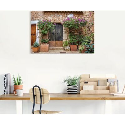ARTLAND Leinwandbild - Altstadtgasse im Dorf Fornalutx Mallorca - Braun - Leinwandbild ARTLAND Leinwandbild - Altstadtgasse im Dorf Fornalutx Mallorca - Braun - Leinwandbild