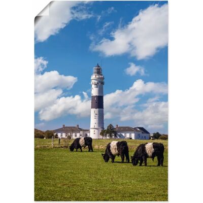 ARTLAND - Leuchtturm Kampen Sylt - Blue - Wall Art ARTLAND - Leuchtturm Kampen Sylt - Blue - Wall Art