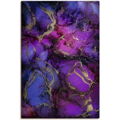 ARTLAND Beeren Wandbild - Digitales Leinwandbild - Pink - 40x60cm ARTLAND Beeren Wandbild - Digitales Leinwandbild - Pink - 40x60cm