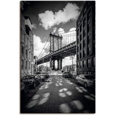 ARTLAND Manhattan Bridge Brooklyn Wandbild - Leinwand / Poster / Vinylaufkleber ARTLAND Manhattan Bridge Brooklyn Wandbild - Leinwand / Poster / Vinylaufkleber