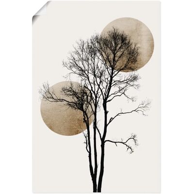 ARTLAND Sonne und Mond versteckt Wandbild - 40x60 cm ARTLAND Sonne und Mond versteckt Wandbild - 40x60 cm