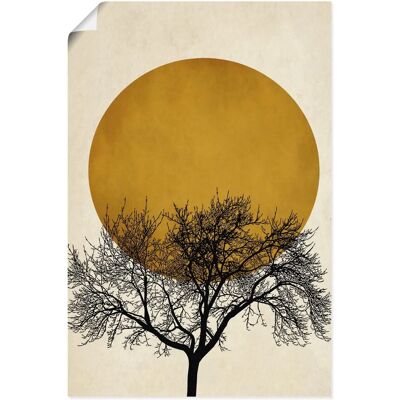ARTLAND Wintermorgen Wandbild - 40x60 cm Beigeg ARTLAND Wintermorgen Wandbild - 40x60 cm Beigeg