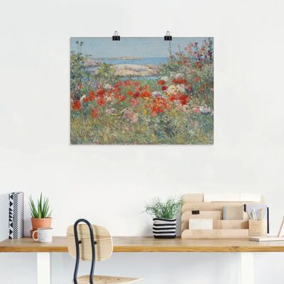 ARTLAND - Celia Thaxters Garten 1890. - 80x60 cm ARTLAND - Celia Thaxters Garten 1890. - 80x60 cm