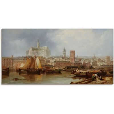 ARTland - Ansicht von Köln, unvollendeter Dom - 40 cm x 20 cm ARTland - Ansicht von Köln, unvollendeter Dom - 40 cm x 20 cm