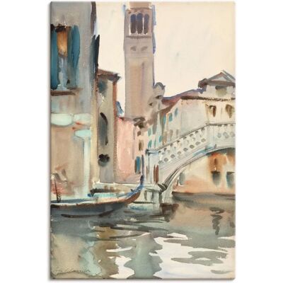 ARTLAND Venedig Brücke Campanile Wandbild - Leinwand & Alu ARTLAND Venedig Brücke Campanile Wandbild - Leinwand & Alu