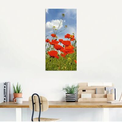 ARTLAND Mohnblumen im Panorama - Hochwertiges Wandbild ARTLAND Mohnblumen im Panorama - Hochwertiges Wandbild