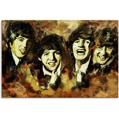 ARTland - Beatles - 30x20 cm - Leinwandbild - Wandkunst ARTland - Beatles - 30x20 cm - Leinwandbild - Wandkunst