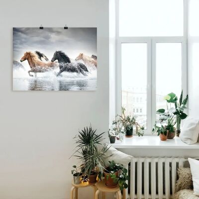 ARTLAND - Pferderennen V - 80x60 cm - Wandbild ARTLAND - Pferderennen V - 80x60 cm - Wandbild