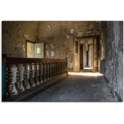 ARTLAND - Lost Place - Gang mit Sonnenschein - 30x20 - Canvas Print ARTLAND - Lost Place - Gang mit Sonnenschein - 30x20 - Canvas Print