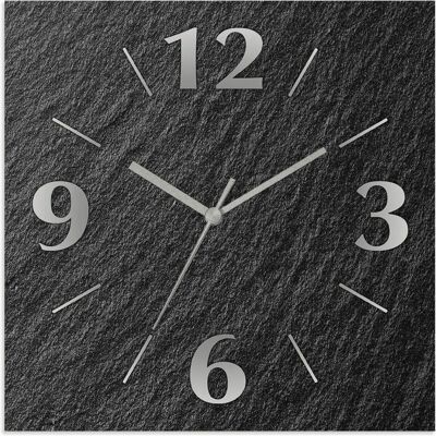ARTLAND Schwarze Schiefer Wanduhr - Wanduhr ARTLAND Schwarze Schiefer Wanduhr - Wanduhr