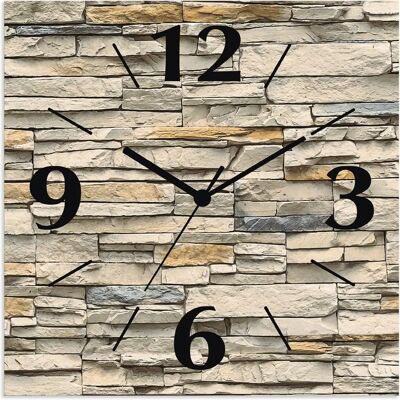 ARTLAND - 9911UA - Backsteinmuster - Beige - Wall clock ARTLAND - 9911UA - Backsteinmuster - Beige - Wall clock